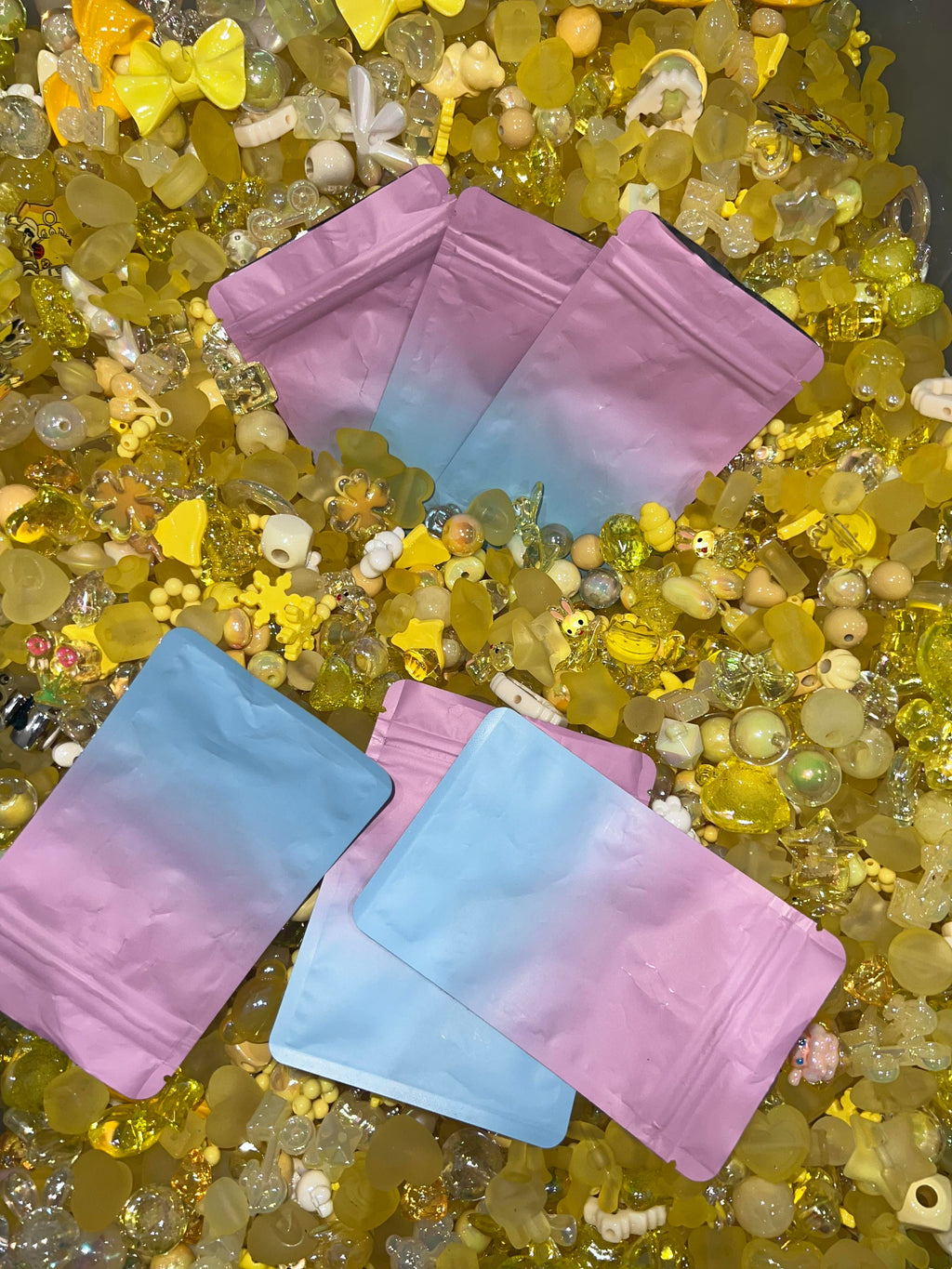 아크릴 비즈DIY크래프트 키트-다채로운 아크릴 비즈, 수작 재료, 액세서리 만들기, 자유로운 직물의 창의성